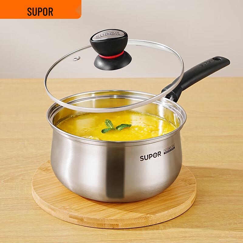 

SUPOR Small Red Ring 18cm 304 Stainless Steel Milk Pot