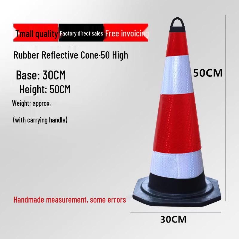 Reflective Traffic Cone Barrier - 70cm/90cm Construction Road Cylinder
