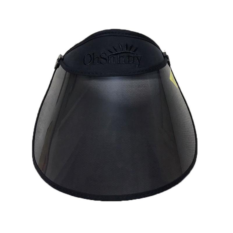 Summer men's and women's lenses empty top sun hat casual sun protection hat face protection UV protection outdoor sun hat