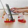 Adorable Lucky Cat Phone & Tablet Stand - Creative Cartoon Desktop Holder Ornament & Gift for Couples