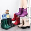 Stylish Short Tube Rain Boots For Women Lightweight Outdoor Water Shoes