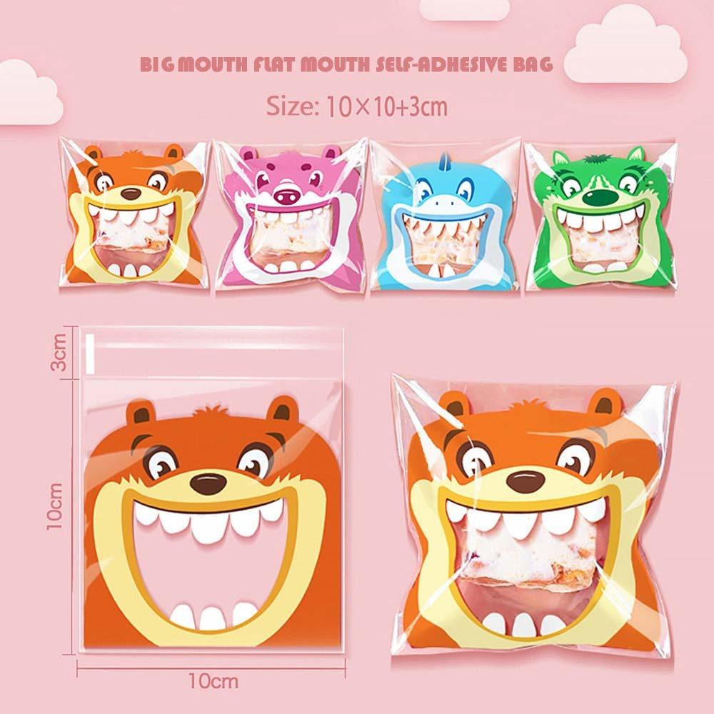 Mixed Pattern OPP 7*7+3cm Christmas Birthday Bags New Snack Packaging Pouch  Party Supplies