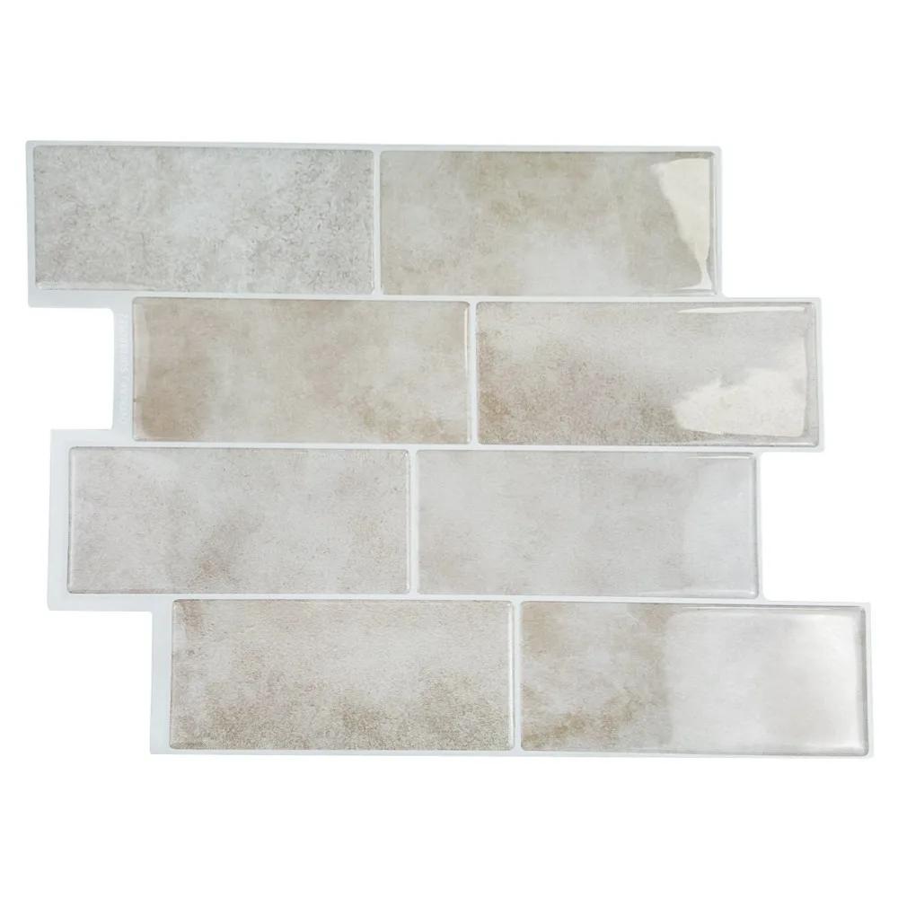 1 pz Nuovo Adesivo Autoadesivo 3D per Piastrelle Murali Fai da Te Impermeabile Adesivo Murale in PVC Multifunzione Paraspruzzi da Cucina Decorazioni per la Casa Adesivo Murale