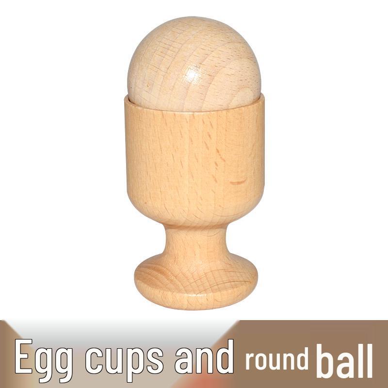 Infant Soothing Wooden Rattle Toy Set: Hand-Shaking Bell, Cage, and Baby Grip Car