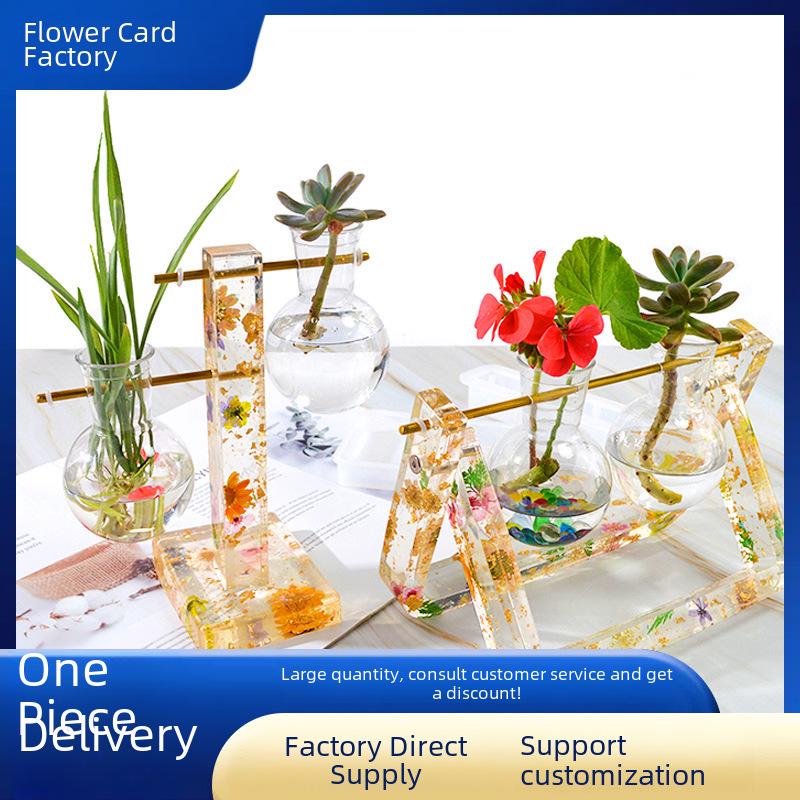 DIY Silicone Mold for Creative Hydroponic Plant Vase and Desktop Stand