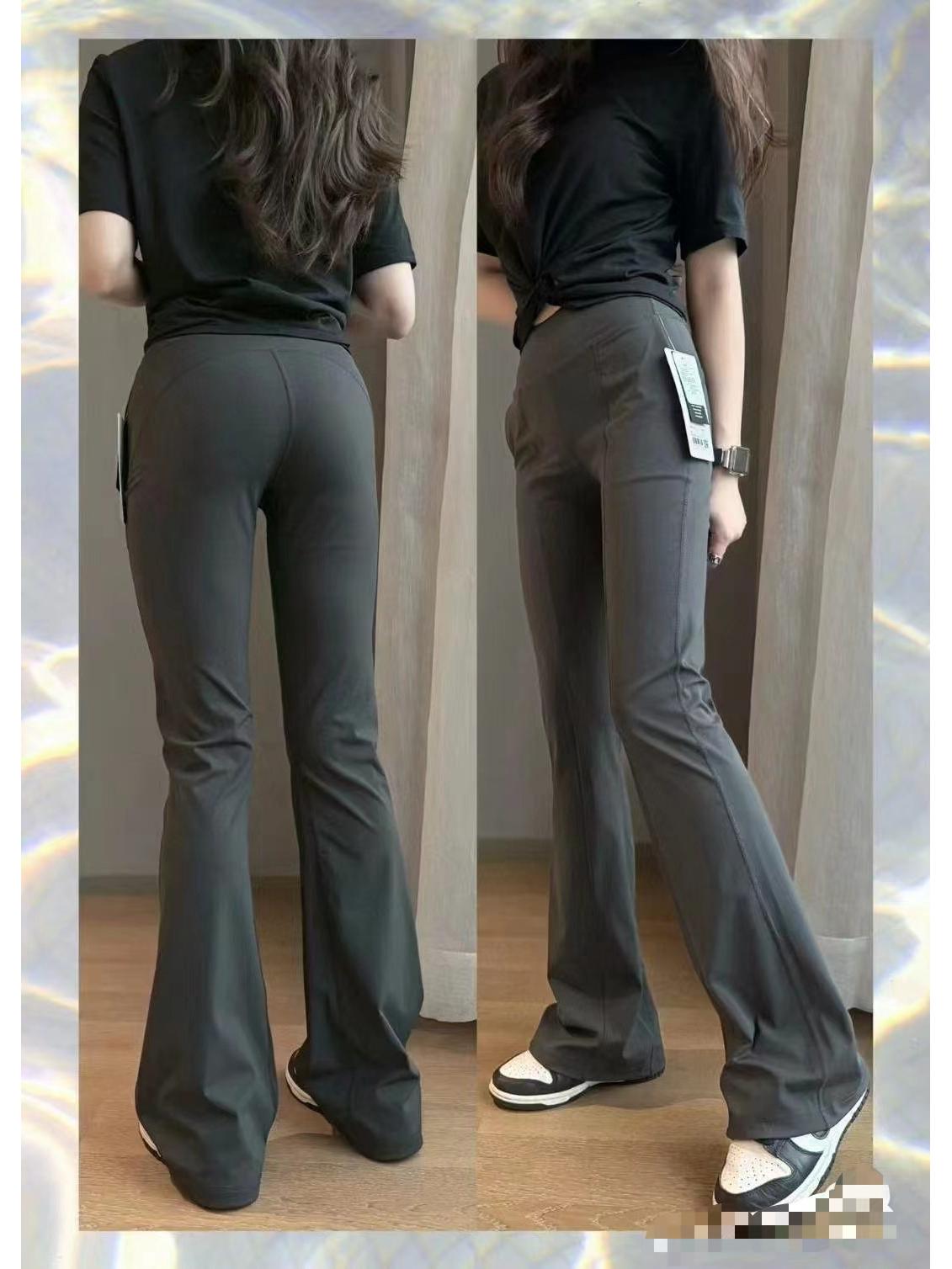 Women s High-Waisted Flared Yoga Pants with Pockets 30 XXL/10