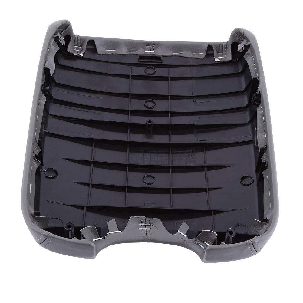 Artificial Leather Armrest Center Console Lid Cover For     2008-2012 Black