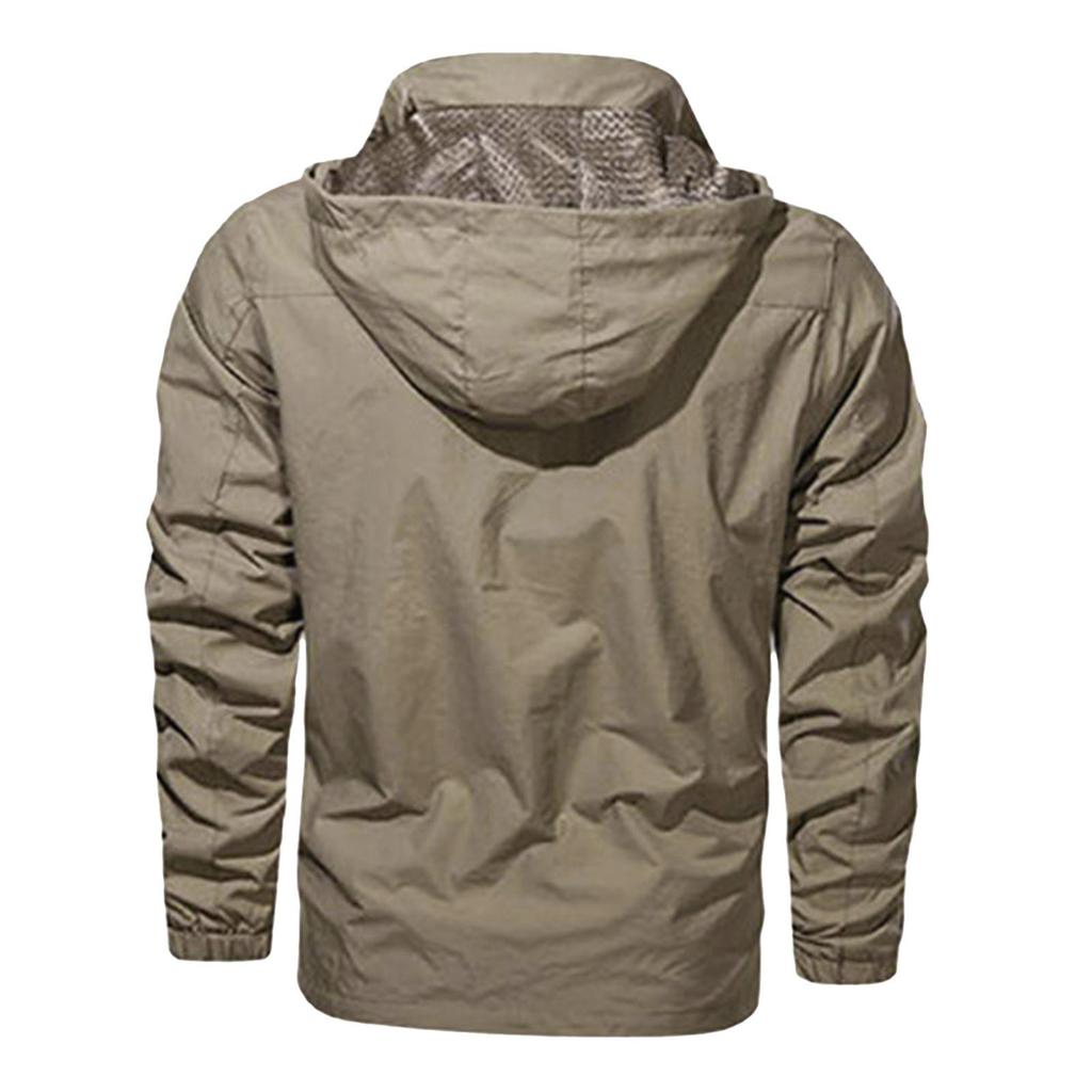 Frühling Herbst Herren Windjacke Übergröße Mann Winddichte Jacke Männer Klettern Camping Mäntel Herren Regenmantel Kleidung