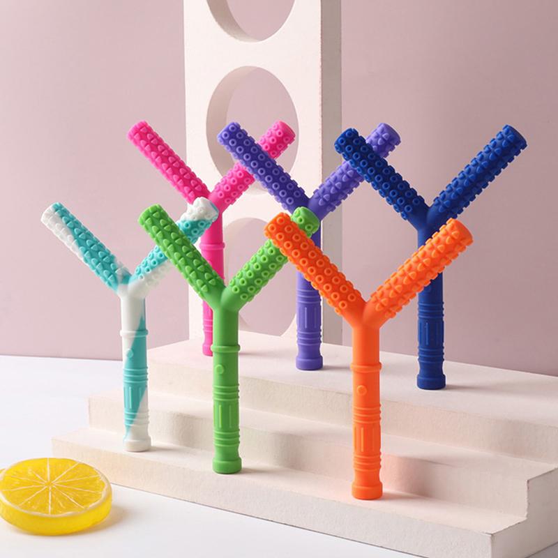 Kid Chewing Tube Speech Therapy Teeth Massager Children Talk Tools For Autism Sensory Speak Oral Muscle Rehabilitation Training