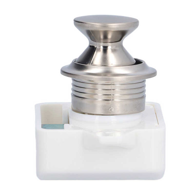 Cabinet Push Button Catch Lock RV Push Button Latch ABS Metal Wide Application for Camper for 14-18mm Door Thickness for