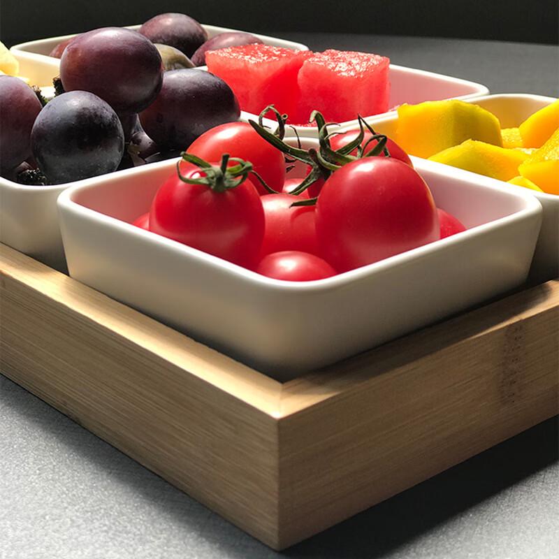 Bamboo Divided Serving Tray