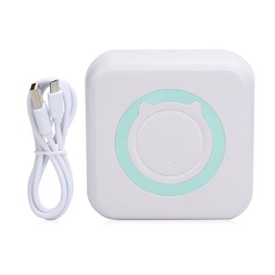 Mini Pocket Printer Inkless Wireless Bletooth Portable Thermal Paper for Photo Label MemoGreen