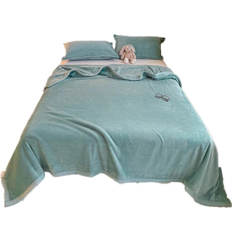 Home Textiles Thin Flannel Blanket for Spring/Summer - Ideal for Air Conditioning, Office, or Nap Use