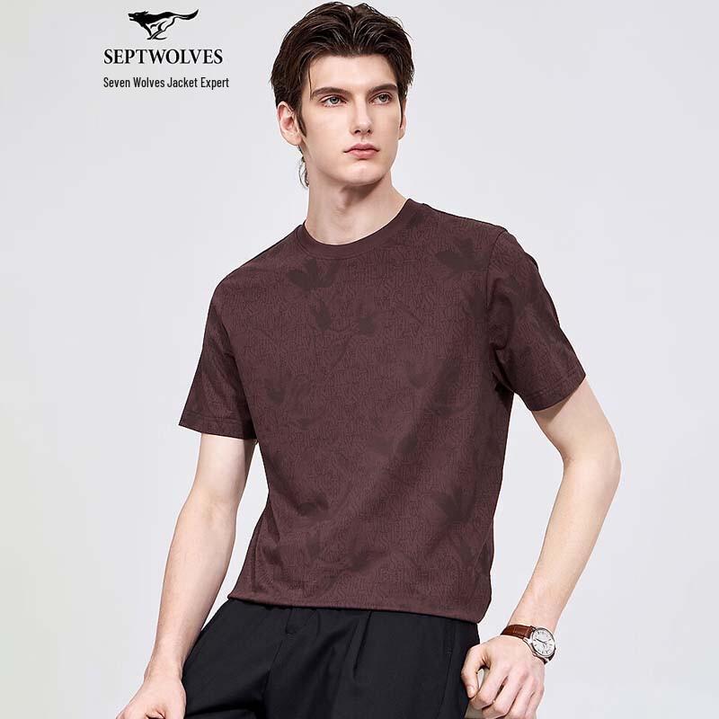 Septwolves Men s Cotton Blend Round Neck T-Shirt XXL