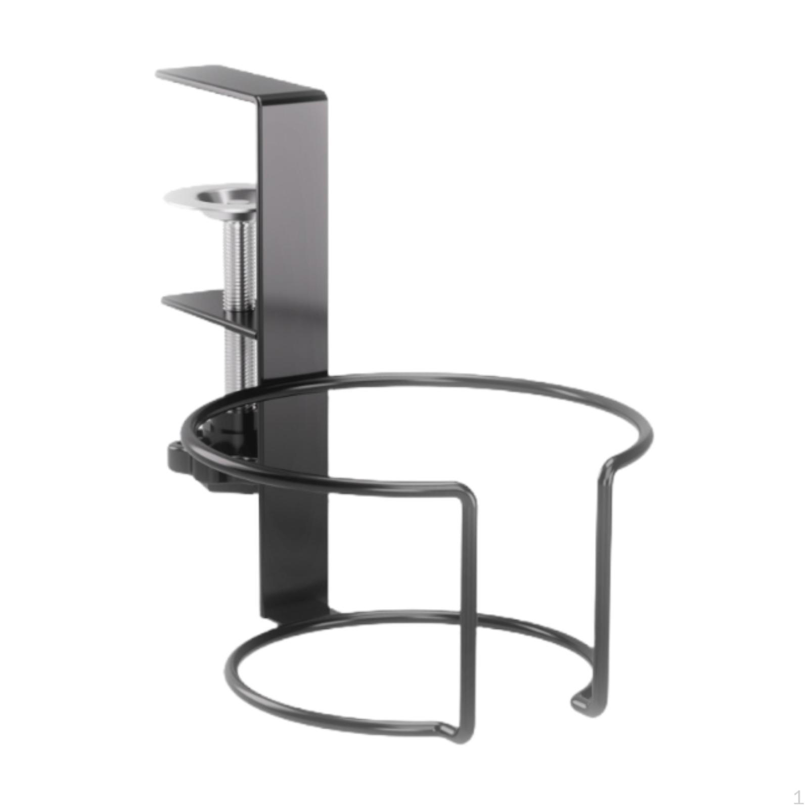 

Настольный держатель для стакана с креплением-зажимом, органайзер для игр и офиса чёрный