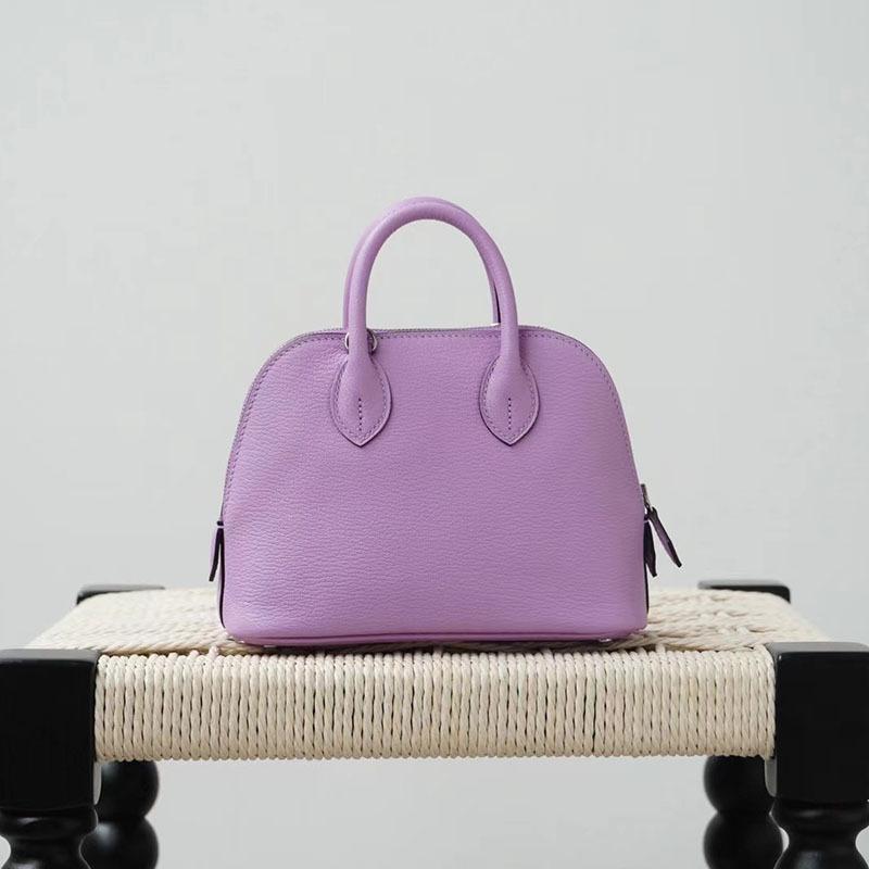 Gaoding Handmade Wax Thread Sheepskin Bowling Ball Mini 2025 New Eve Leather Shell Bag Shoulder Cross Shoulder