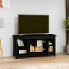 Vidaxl Szafka Pod Telewizor, Czarna, 103X36,5X52 Cm, Drewno Sosnowe