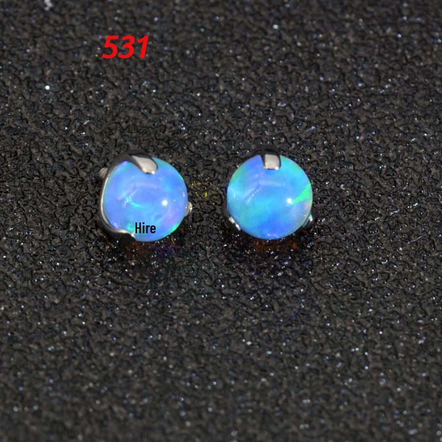 G23 Titanium Aurora Jelly Opal Stud for Ear, Lip, Tongue, and Cartilage Piercings