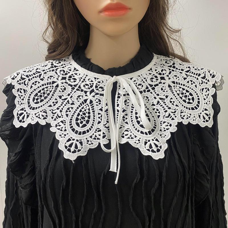 Wasserlöslicher Spitzenkragen, Spitzen-Korsage, Hohler falscher Kragen, DIY-Bekleidungszubehör, Kragenspitze