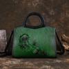Johnature Luxury Handbag Vintage Handmade Embossed Women Leather Bag Versatile Large Capacity Shoulder & Crossbody Bags