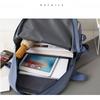 5pcs Primary School Five Piece Backpack Set High School Student Large Capacity Multifunctional Backpack Waterproof  Wear-resistant Canvas Leisure Bag