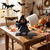 Cute Pumpkin Theme Storage Halloween Wooden Napkin Holder, Ghost Tabletop Decor for Kitchen Dining Room, Cartoon Style Rack Spooky Paper Towel