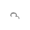 Pack of 2 Unique Geometric Shape Nose Rings Body Piercing Jewelry Seamless Design Metal Texture Polished Finish