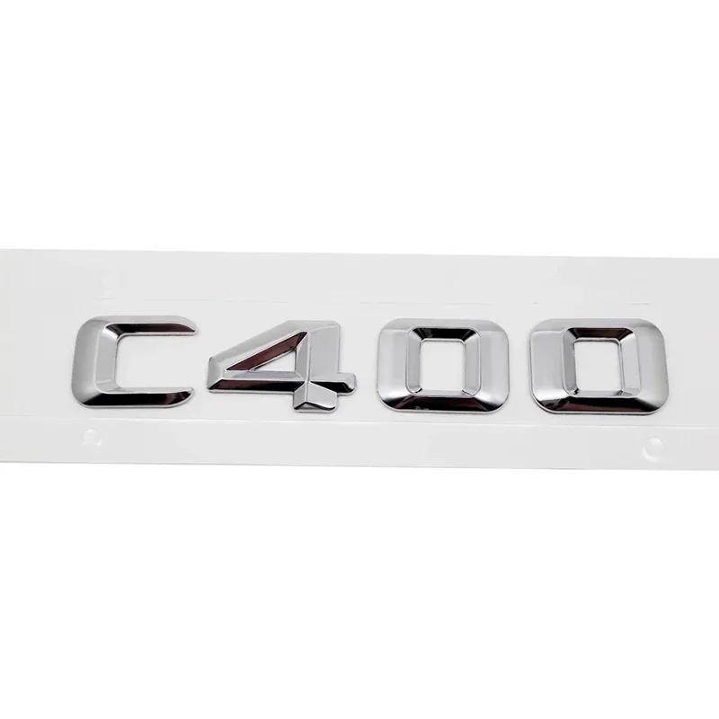 Alloy ABS Car Letter Stickers Rear Trunk Badge for Mercedes Benz C Class C240 C250 C260 C280 C300 C320 C350 C400 C500 Emblem RV1