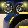 2Pcs High Brightness Reflective Wheel Arch Stickers Safety Warning Decal  Car Exterior Protection