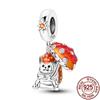 New Charms Copper Cute Animal Pets Charm Beads Fit Snake Chain Bracelet Necklace Women Diy Jewelry