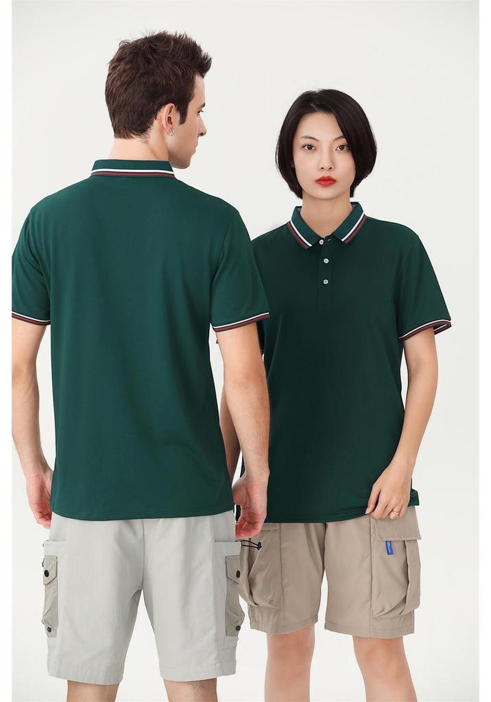 Quick-Dry Ice Silk Custom Corporate Polo Shirt with Logo for Team Activities