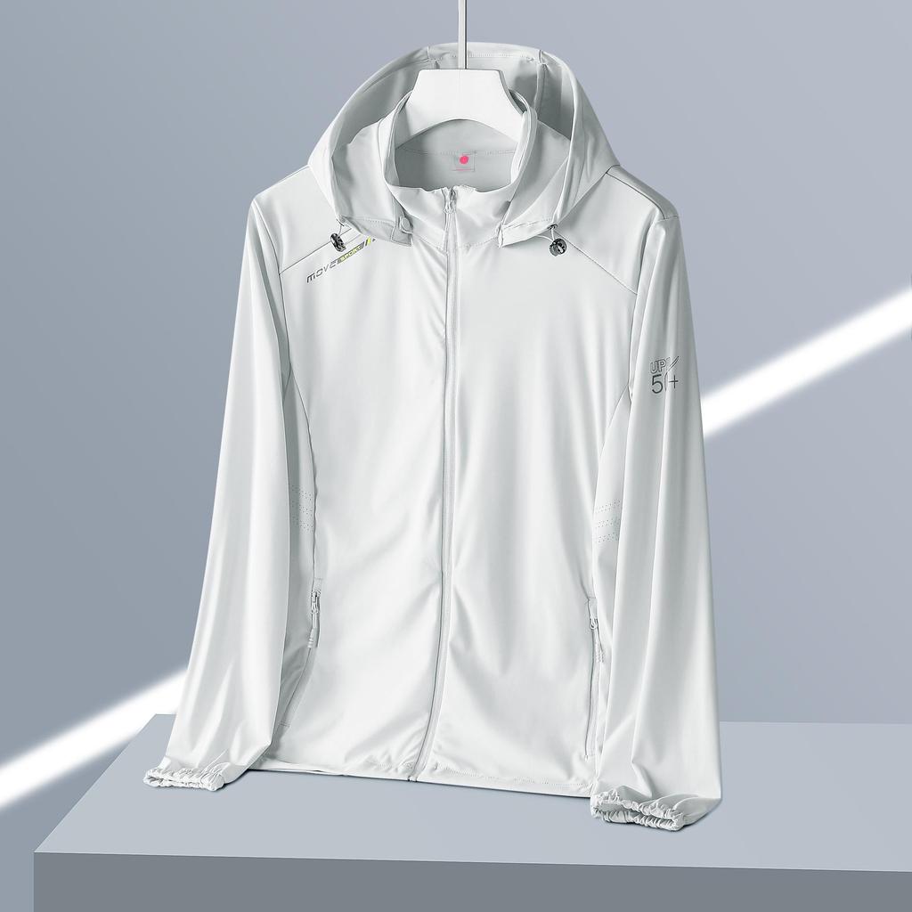 Herren-Sommerjacke aus Eisseide mit Sonnenschutz zum Angeln und für den Außenbereich