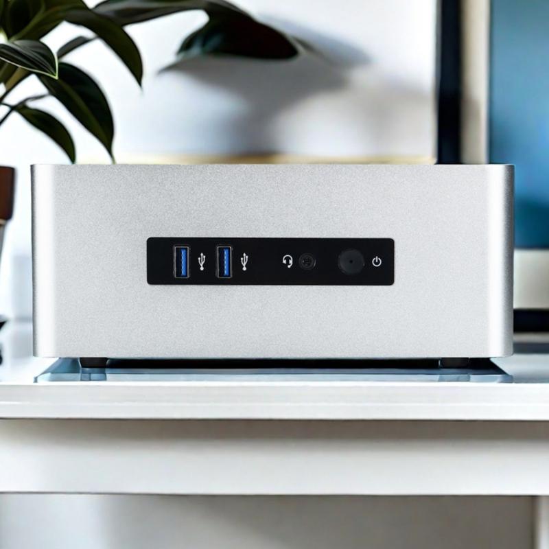 TA80 Caja Mini PC Soporta Placa Base Mini ITX Chasis HTPC con Refrigeración Avanzada Para Ordenador de Oficina en Casa