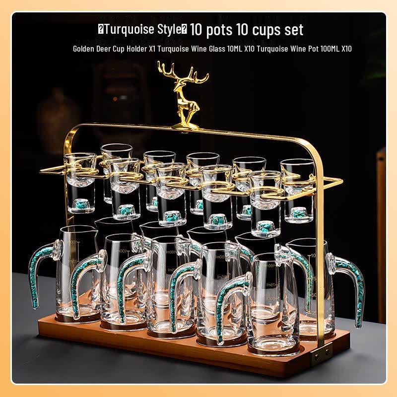 Light Luxury Crystal Glass Baijiu Set