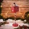 Christmas Mailbox Decoration Ornament Home Furnishing Xmas Iron Art