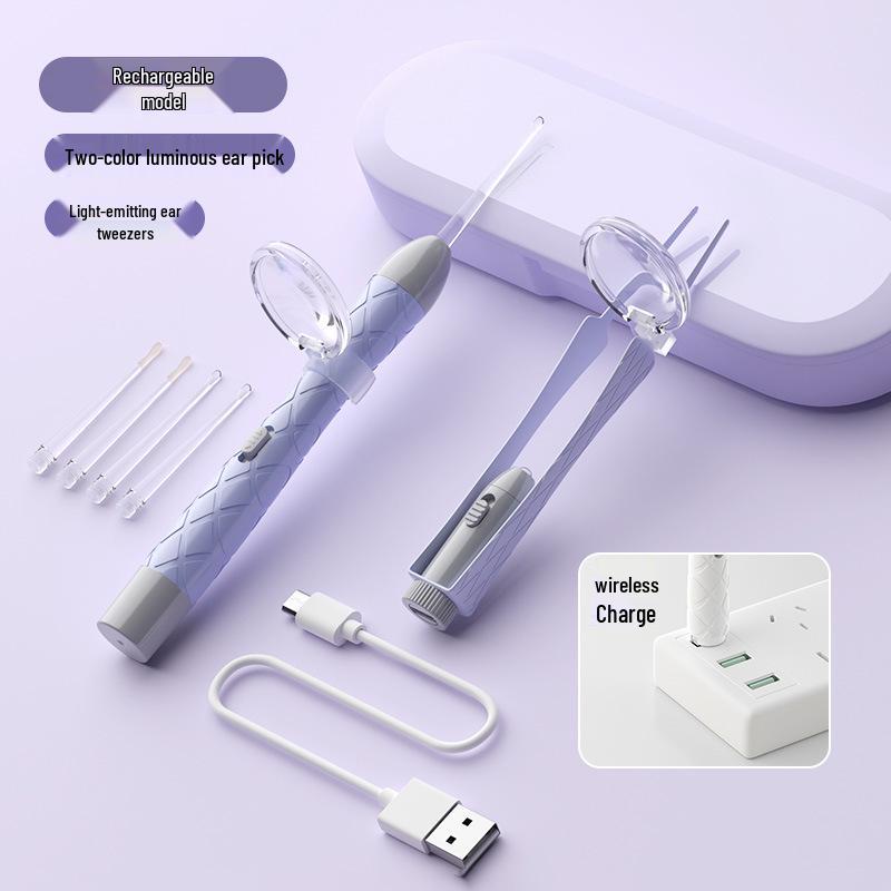 Illuminated Ear & Nose Cleaning Kit for Babies – Battery-Operated Earwax Remover Set
