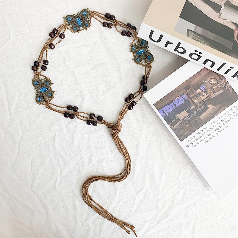 Bohemian Butterfly Waist Belt & Dress Accessory - Xinjiang, Tibet, Sichuan, Yunnan Style