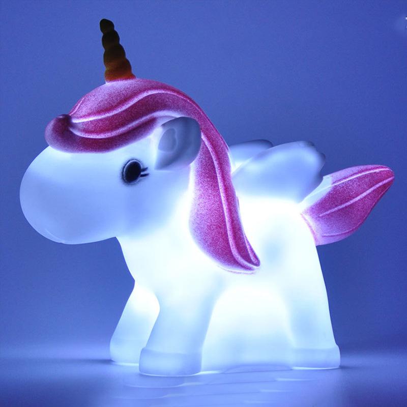 Led Night Light Cute Gift Lovely Table Lamp White Creative Desk Minimalist Battery Switch For Home Decoration Atmosphere Girl