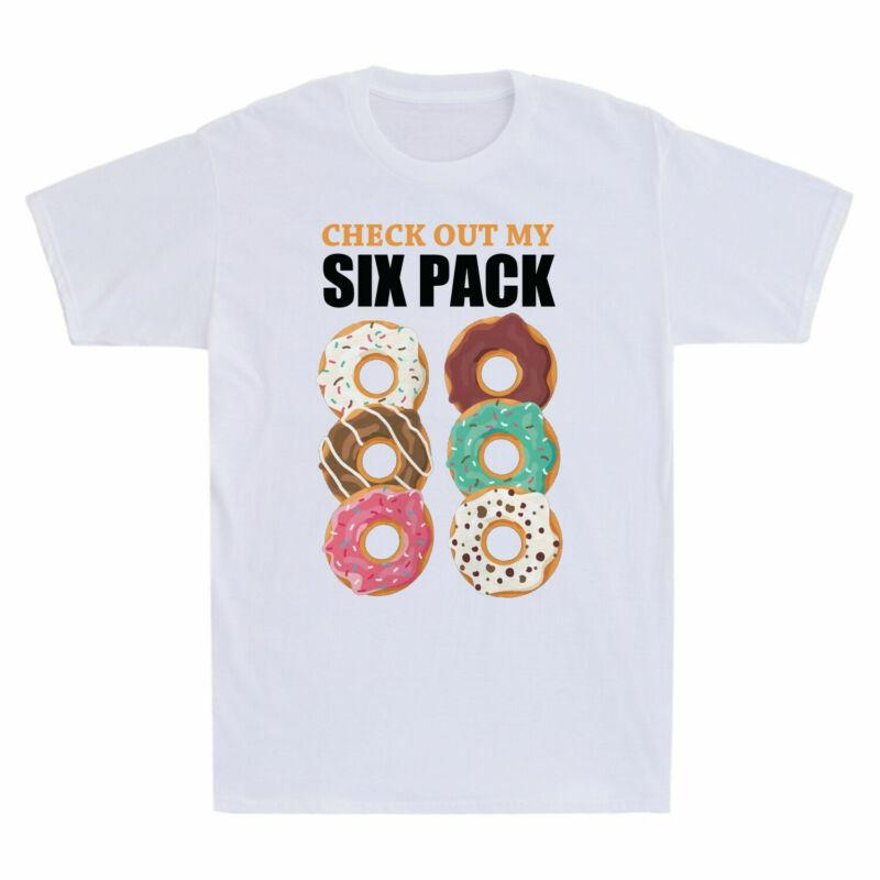 Gift Pack Funny Tee Donuts Unisexs Six Out Gym My Tshirt Workout Check Novelty