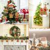 12pcs Gingerbread Man Ornaments for Christmas Tree, Assorted Plastic Gingerbread Figurines Ornaments, Christmas Tree Hanging Decorations, 3 Inch Tall