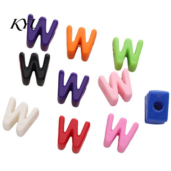 Craft Beads Set 10Pcs DIY Acrylic Bubble Letter Beads, Colorful Large Alphabet for Jewelry Making Crafts Making, Spacer Keychain Bag Charm Custom Word