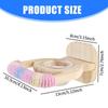 Natural Wood Parrot Stand Multifunctional Feeding Accessory Includes Feeding Bowl For Conures Lovebirds Finches