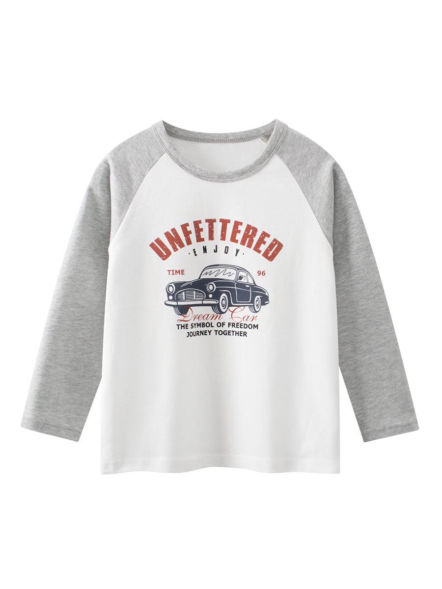 27KIDS Boys Cartoon Raglan Long Sleeve T-shirt - Spring New Arrivals 110 cm