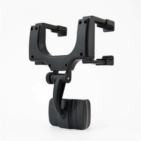 360° Car Rearview Mirror Mount Stand Holder Cradle Adjustable For Cell Phone GPS