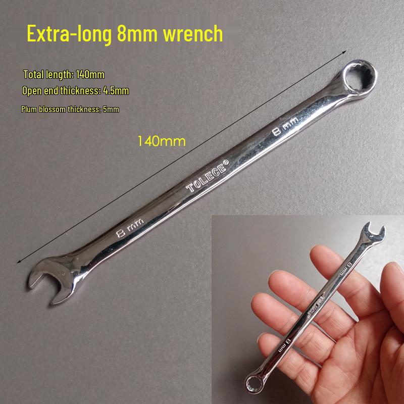 Mini Metric & Imperial Wrench Set 4-11mm Box/Open End