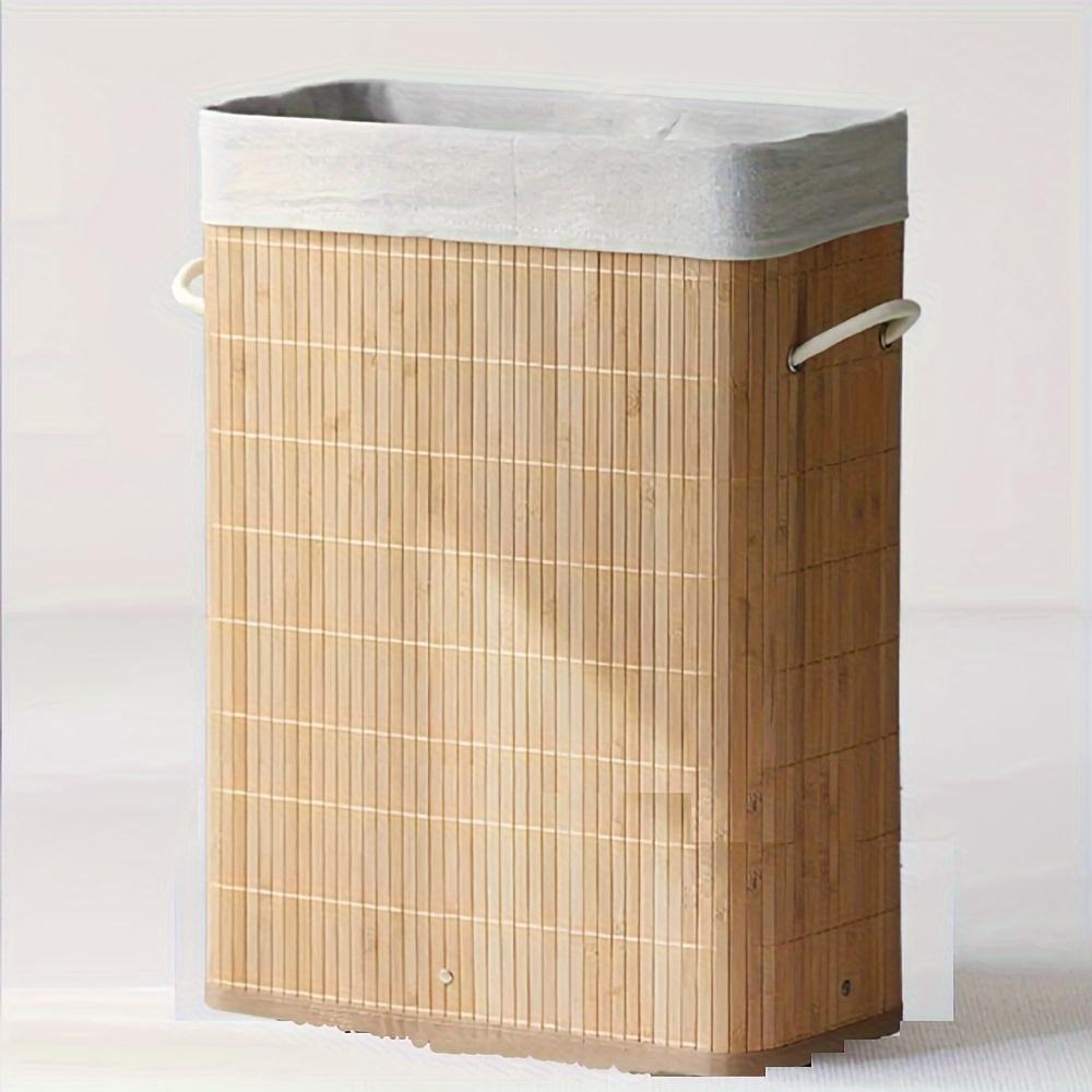 Natural Color Handwoven Bamboo Yoga Mat Sports Equipment Storage Basket 40L