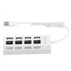 1Pcs 4-Port Usb Hub One To Four Splitter Hub Plug And Play Independent Switch Small Socket Hub Usb 4-Port Splitter For Laptops