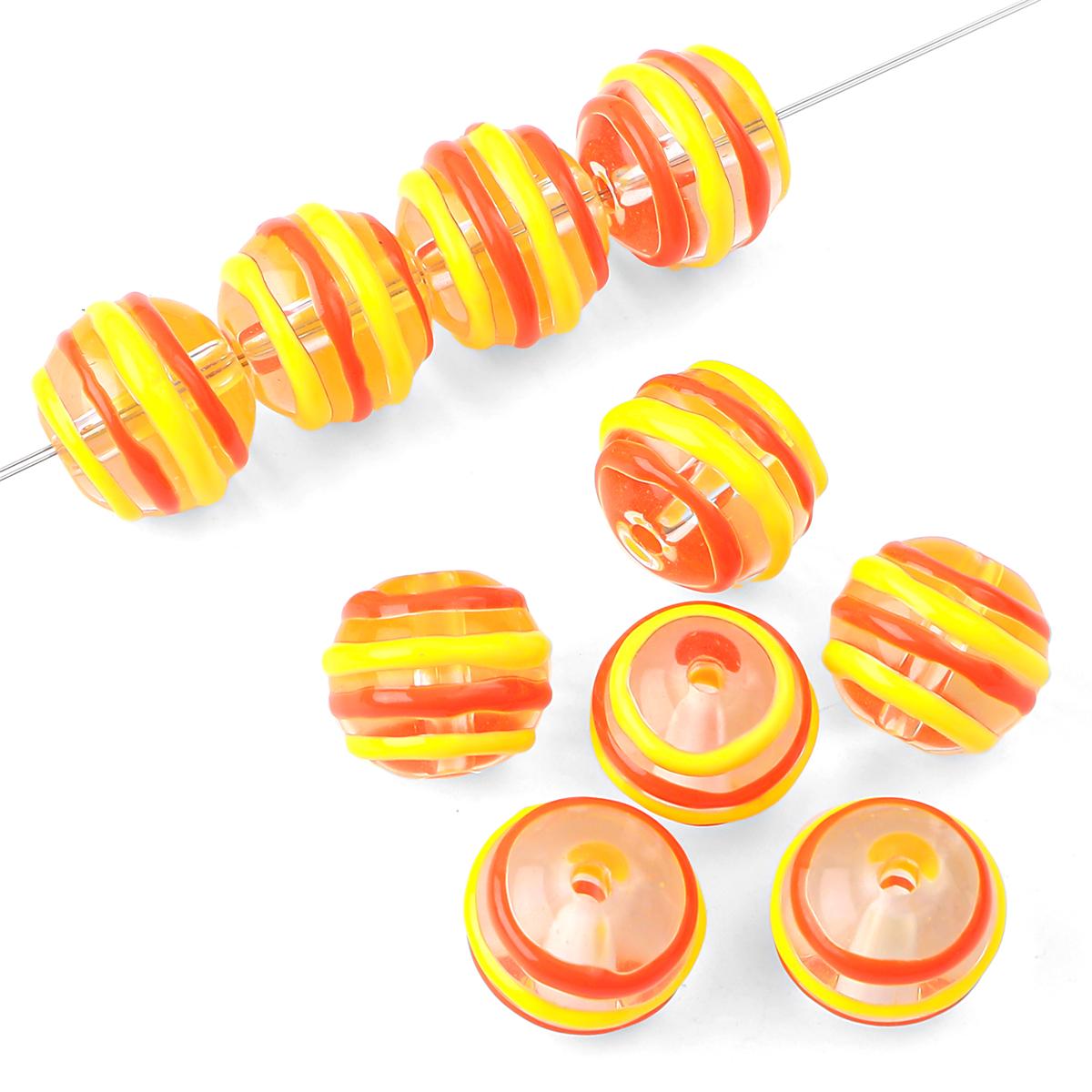 

2 шт./пакет Кумедні кольорові скляні намистини з ручним розписом для DIY Намисто Браслет Сережки Виготовлення прикрас Ремісничі аксесуари