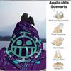 1pc ONE PIECE Flannel Throw Blanket HD Printed Lightweight Soft Warm All Season Blanket for Sofa, Bed, Travel, Camping Machine Washable