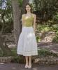 Rotre Domin Letter Lace White Skirt